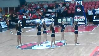 the Leicester riders vs the rocks live half-time show part 2