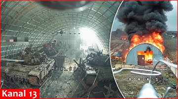 Ukrainian drone destroyed Russian military equipment by flying into a hangar in Zaporizhzhia