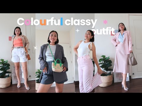 🍒✨How to look classy with colourful outfit แต่งชุดสีสันให้ดูแพงกว่าเดิม | Tewfortew•