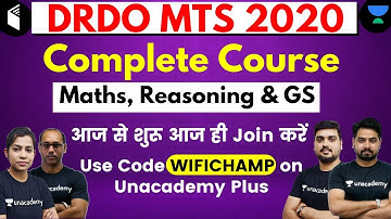 DRDO MTS 2020 | Complete Batch Started | Use Referral Code “WIFICHAMP” & Get 10%