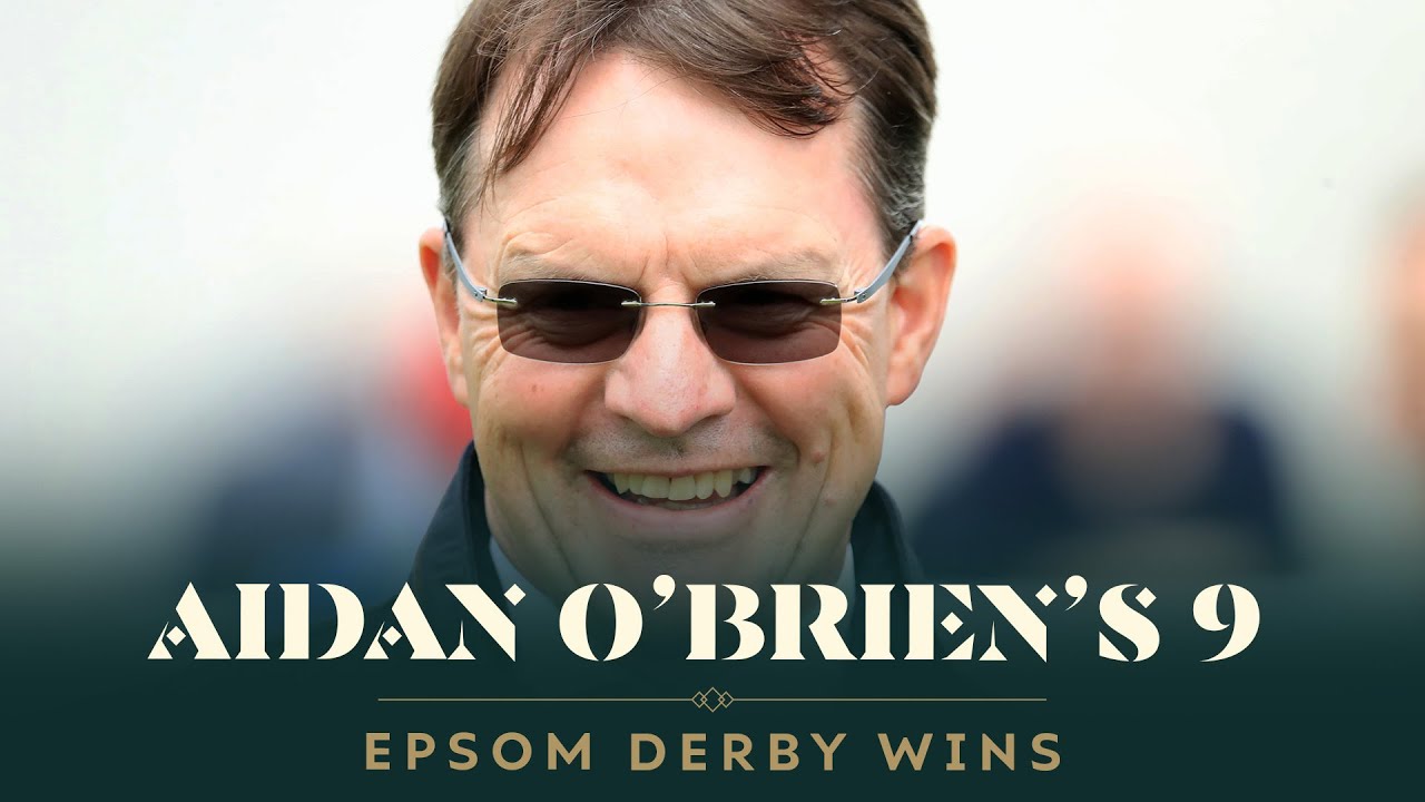 All NINE of Aidan O'Brien's Derby wins at Epsom Downs racecourse