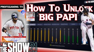 HOW TO UNLOCK BIG PAPI | MLB THE SHOW 21 en Español | COLLECTIONS REWARD