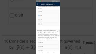 NPTEL/ SWAYAM Control System Assignment 5 solution Profile