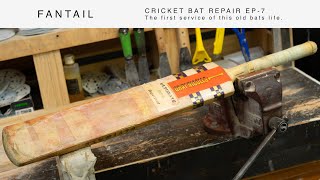 Cricket Bat Repair Ep-7 - The First Service Of This Old Bats Life.