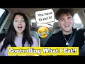 My Boyfriend Controls what I EAT for 24 HOURS!