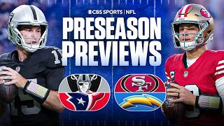 NFL Preseason Thursday Night Raiders vs Texans 49ers vs Chargers