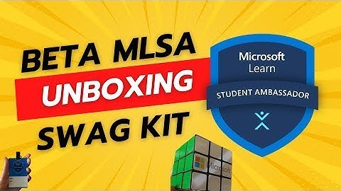 Unboxing the Exclusive Beta Microsoft Learn Student Ambassador Swag Kit | Beta MLSA Swag Kit