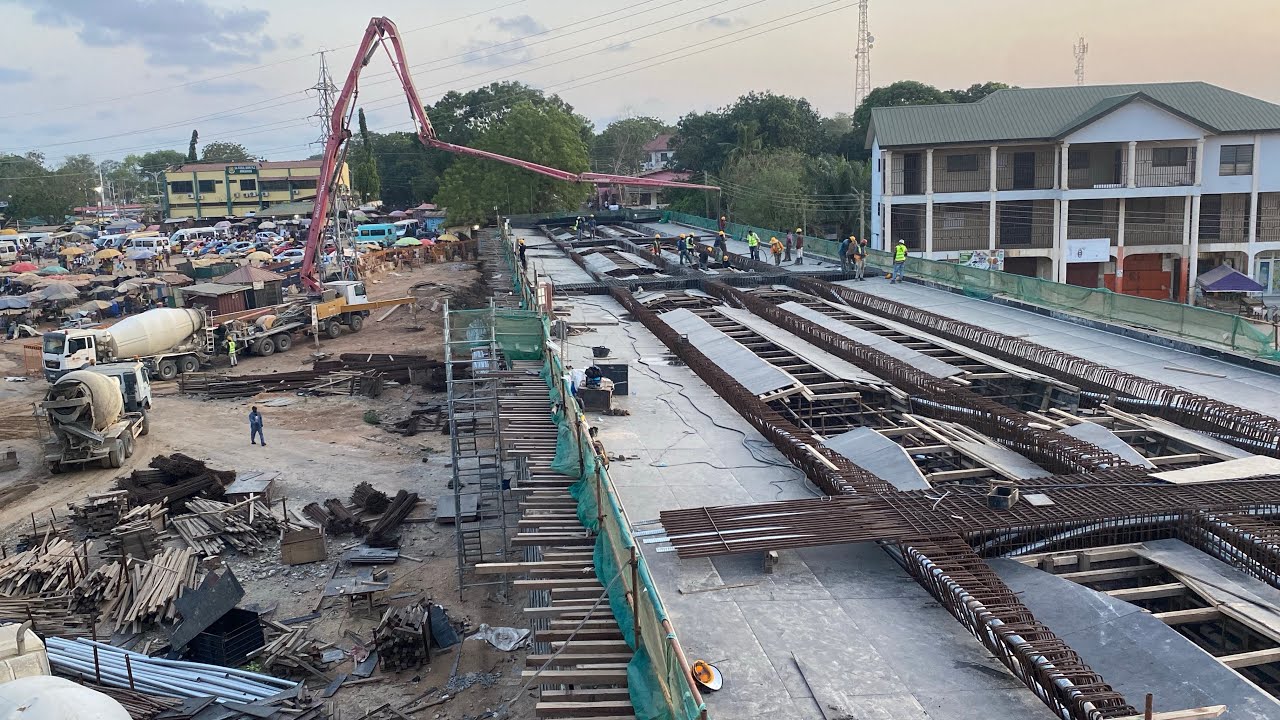 Casting of Box girder Bridge beams close to densely populated area.