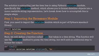 Mastering Time and Functions in Python: Formatting Time Outputs