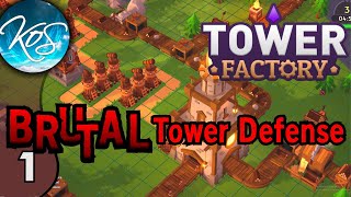 Tower Factory 1  BRING YOUR BEST STRATEGY! (factory + tower defense / factorio inspired)