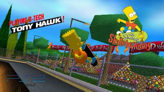 PLAYING B-TECH TONY HAWK! | Let's Play: The Simpson's Skateboarding! (PS2)