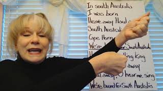 Bound for South Australia., Sea Chanty, school appropriate verses, with hope hauling