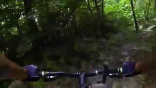 mountain biking la kamikaze, Mont Rigaud, Quebec, summer 2014 GoPro