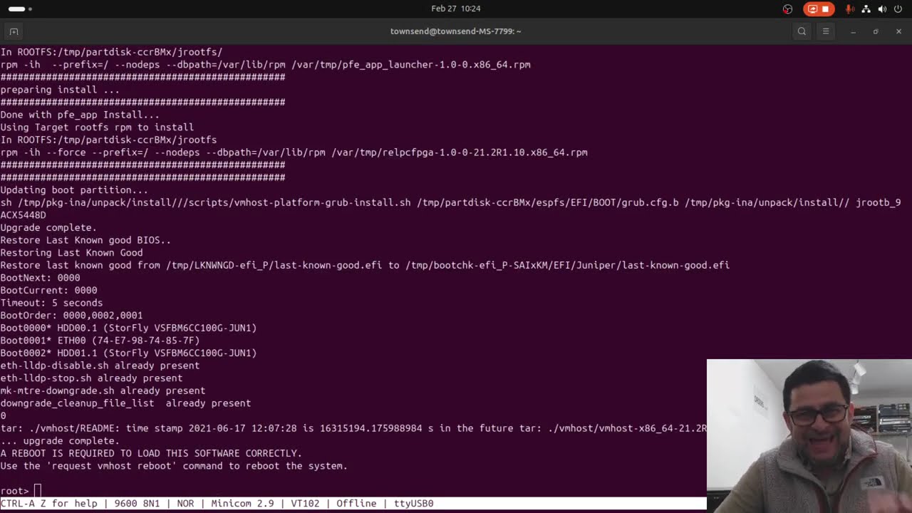 Juniper ACX5448-D Junos Major Alarm: 'Host 0 RTC Battery failure'