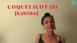 COQUELICOT ?? Comment le dire en francais ?? How to say It in French