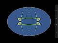Waves starting from the center of an ellipse with Neumann boundary conditions