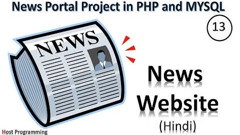 PHP And MySQL Project On Online News Portal : - fetching news -2