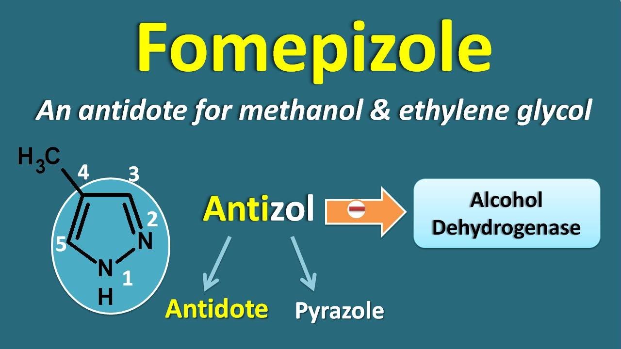 Fomepizole- An antidote for methanol and ethylene glycol - YouTube