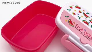 Plastic Kids Cartoon Design Lunch Box With Spoon and fork