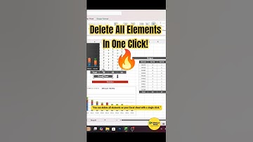 Delete All Excel Objects in One Click😲 #excel #excelshorts #shortsfeed #shorts