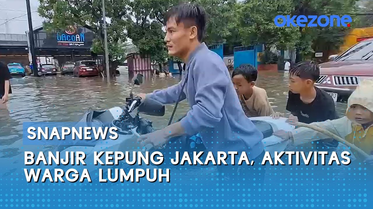 Banjir Kepung Jakarta, Aktivitas Warga Lumpuh