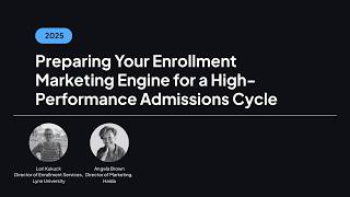 How to Build a High-Performance Enrollment Marketing Strategy for Admissions | Halda