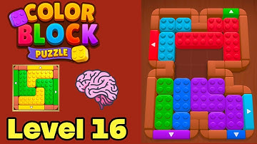 Color block puzzle 3d jam level 16 solution walkthrough 