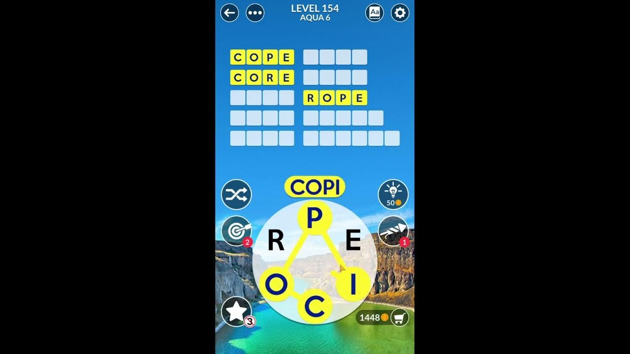 Wordscapes Uncrossed Level 154 Answers - YouTube