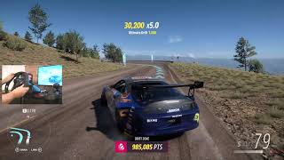 Forza Horizon 5 VOLCANO drift zone possible Wheel World record? (w/Logitech g920 & shifter) screenshot 2