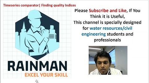 timeseries comparator || Quality indices || Model performance || Rainman || Dipen Saha