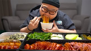 소식했습니다.근데 더시킬껄 미쳤다 오리 삼겹 바베큐... 너무 맛있는데?│Duck pork belly barbecue Mukbang Eatingshow