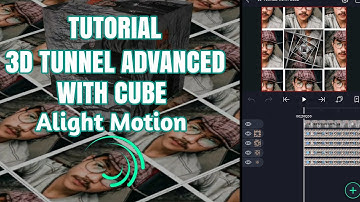 TUTORIAL 3D TUNNEL ADVANCED WITH CUBE || Alight Motion