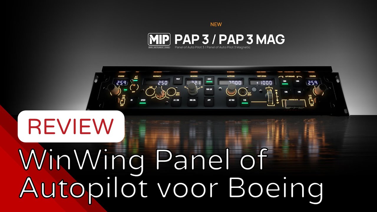 Betaalbare Boeing MCP door WinWing met de Panel of Autopilot 3
