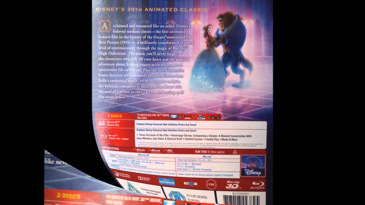 Beauty and the Beast 3D   Zavvi Exclusive Limited Edition Steelbook The Disney Collection #30