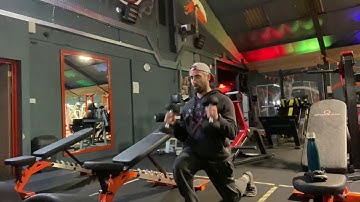 Dumbbell reverse lunge to hammer curl