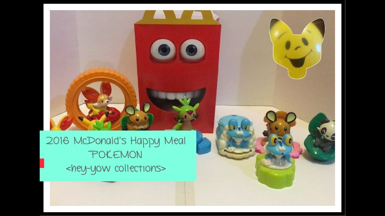 2016 Pokemon Collectibles from McDonald's Happy Meal - YouTube
