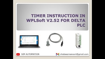 004 TIMER INSTRUCTION IN WPLSoft V2 52 FOR DELTA PLC #tutorial BY @SIMAUTOMATIONTUTORIAL