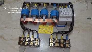 Tủ chống sét lan truyền 3 fa. Bảo vệ 3 cấp độ. Giúp chống sét lan truyền. Bảo vệ thiết bị điện gia