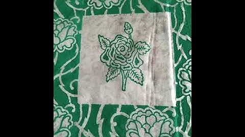 BLOCK PRINTING on Organza Saree