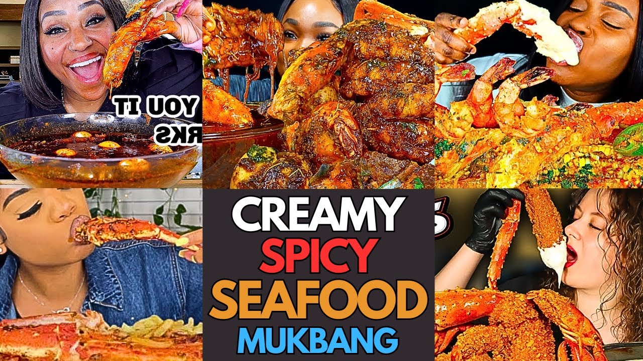 🍤😋👌Creamy Spicy Seafood Mukbang: A Seafood BOIL with a Kick! | MUKBANG COMPILATION🌶️🦐🦀