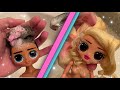Giving two lol surprise omg dolls makeovers (the sequel) tough dude and pink chick | Zombiexcorn