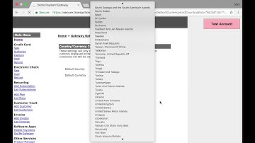 Payment Gateway Country Currency Settings