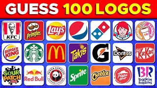 Guess The Logo In 3 Seconds | Food & Drink Edition | 100 Logos