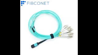 MPO Breakout Cable Upc/APC Duplex 8 Fibers Om3 Cable