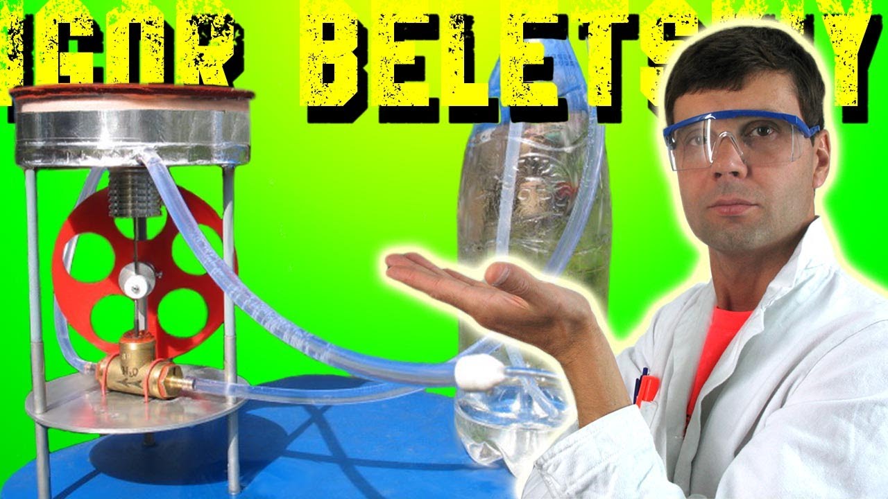 СОЛНЕЧНЫЙ ВОДЯНОЙ НАСОС СВОИМИ РУКАМИ ДВИГАТЕЛЬ СТИРЛИНГА STIRLING ...