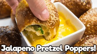 The Best Jalapeno Pretzel Poppers Recipe You’ll Ever Try How To Make Cheddar Stuffed Sriracha Pretzel Bites