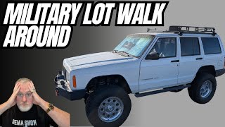 Built Jeep Cherokee Military Lot Walk Around