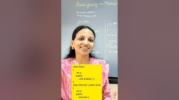 Multiple inheritance in C++ #shorts