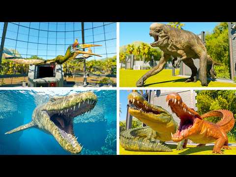 113 SPECIES RELEASED ON ISLA NUBLAR - LAND, MARINE AND AVIARY - Jurassic World Evolution 3