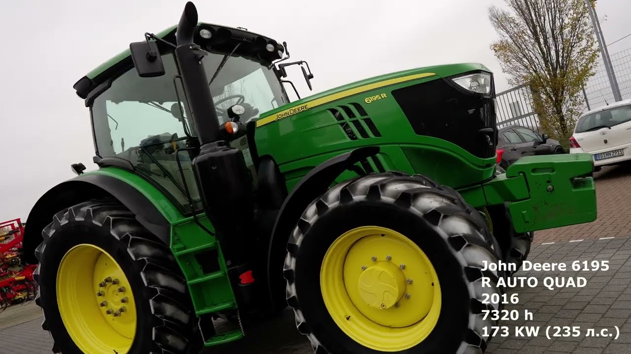 John Deere 6195 R - 86.751 € - 2016 -7 320h - 173 KW (235 PS)